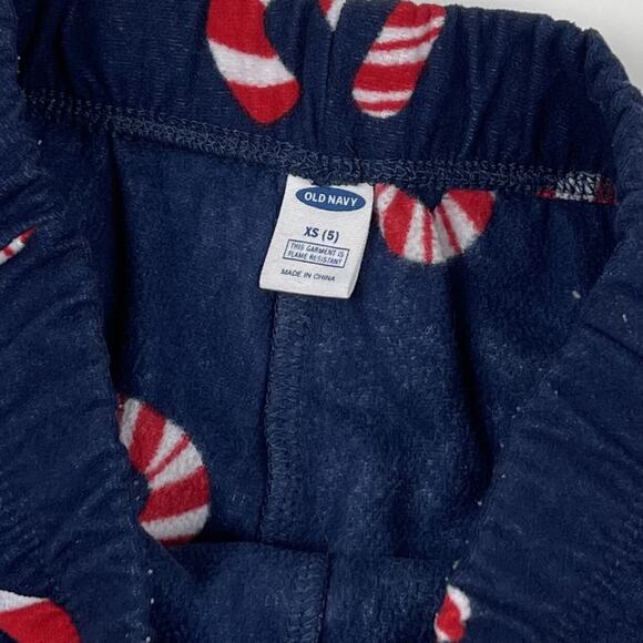 Old Navy Micro Fleece Candy Cane Pajama Pant Bundle XS 5 - Picture 5 of 7